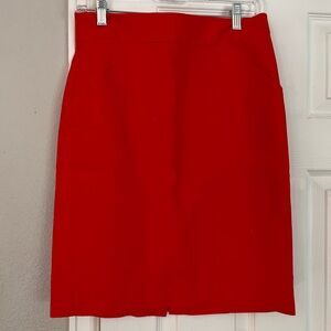 J. Crew red pencil skirt
